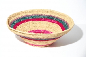 One of the baskets she made